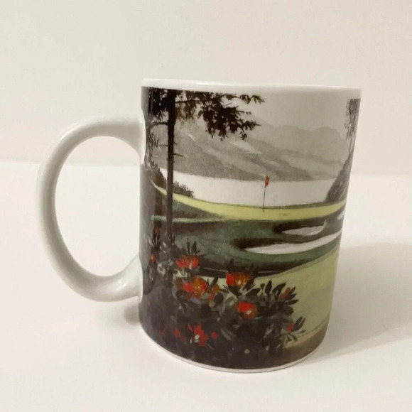 2003 The Approach D R Laird Print Collector Coffee Mug Tea Cup Golf - Picture 15 of 15